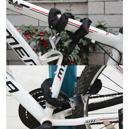 Kette + Vorhängeschloss Metall Diebstahlschutz für Roller Motorrad Fahrrad ummantelt 3 Schlüssel