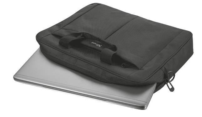 Trust Primo - Borsa per PC Notebook Laptop fino a 16" Zaino con Tracolla Nero Valigetta