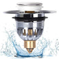 Pop-Up Drain Stopper for Bathroom Sink, Bidet, Universal Bathtub, Washbasin 26-42mm