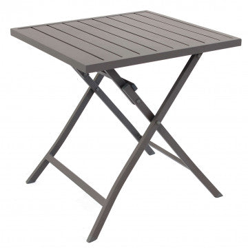 Klapptisch Alabama 70 x 70 mit weißem Aluminiumgestell