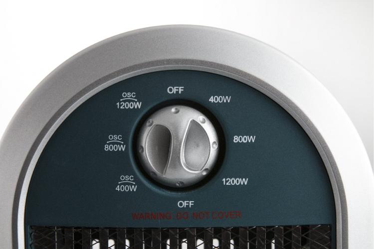 Kooper Halogenheizung Oszillierend Rotierend 3 Heizelemente 1200W Florida Home