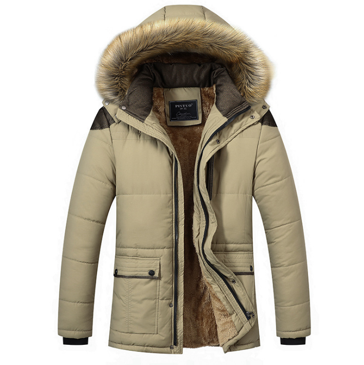 Giubbotto Winter Plus Size Men Jacket Warm Overcoat Outwear Cotton