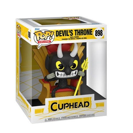 Funko Pop ! Deluxe Cuphead : Devil'S Throne (898) Devil In Chair  Vinyl Figure