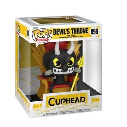 Funko Pop ! Deluxe Cuphead : Devil'S Throne (898) Devil In Chair  Vinyl Figure