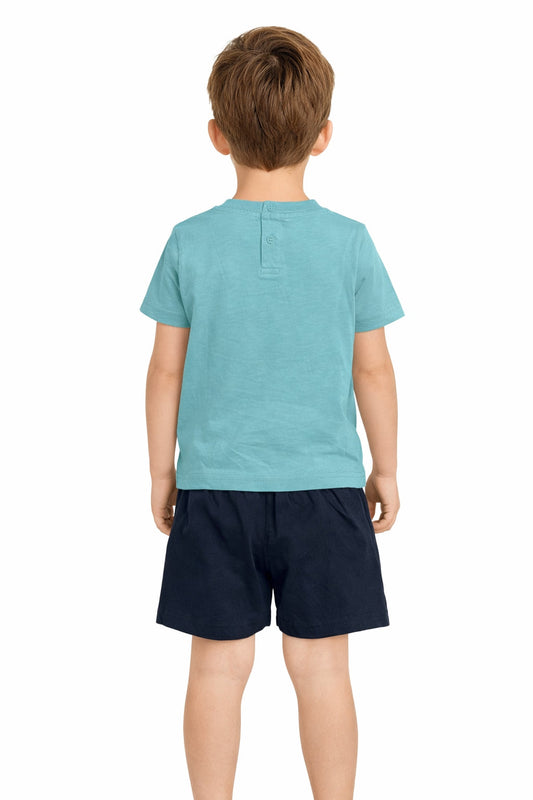Champion Set Bambino Maglietta e Pantaloncino 307584 BS225 - Blu Navy