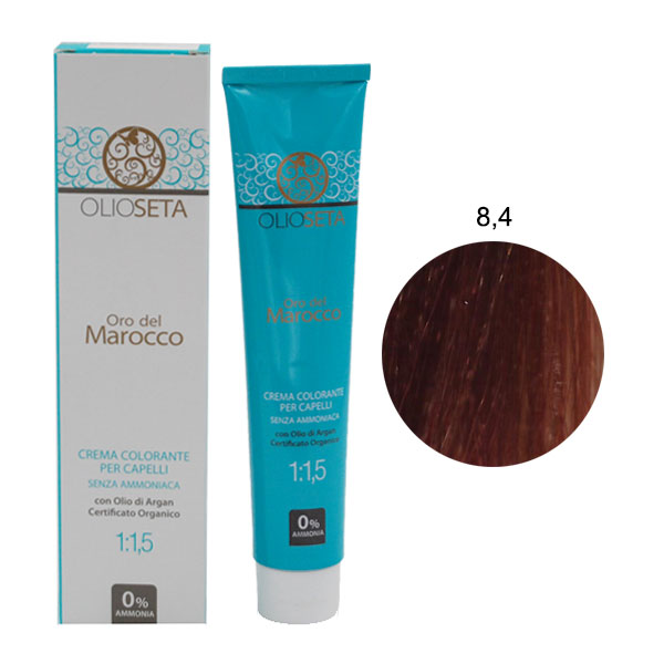OLIOSETA ORO DEL MAROCCO TINTURA BIONDO CHIARO RAME 8.4