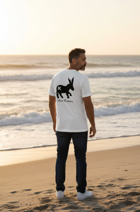 T-shirt Classic Logo Uomo White/Black