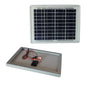 Photovoltaic Solar Panel Silicon Cells Module 10W Watt 12V Battery Clamps