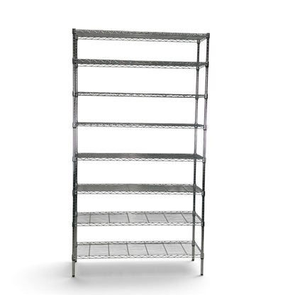 Scaffale Metallika H 222cm  – 8 Ripiani 122×45 cm