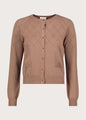 Gaudì Cardigan marrone da donna con logo 621BD53049 marrone
