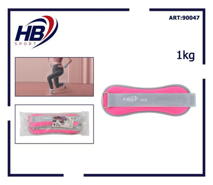 Coppia Pesi Per Caviglie/Polsi Sabbia Sport Fitness Cavigliere Da 0,5kg (1kg) Rs