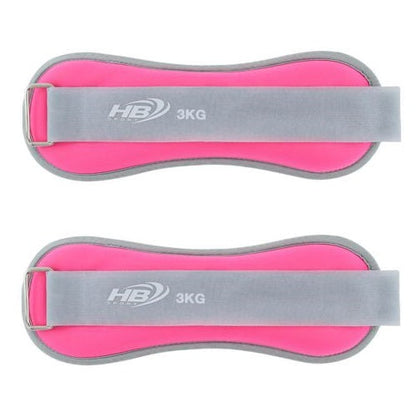 Coppia Pesi Per Caviglie/Polsi Sabbia Sport Fitness Cavigliere Da 1.5kg (3kg) Rs