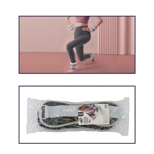 Coppia Pesi Per Caviglie/Polsi Sabbia Sport Fitness Cavigliere Da 1.5kg (3kg) Nr