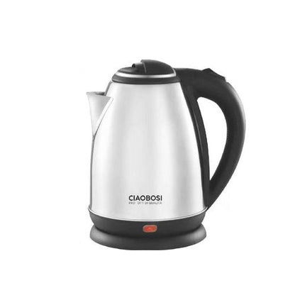 Elektrischer Wasserkocher 2L aus Edelstahl 1500W zum Erhitzen von Getränken, Milch, Wasser, Kräutertees, Tee