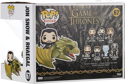 Funko Pop Game Of Thrones 67 Jon Snow W/ Rhaegal - Il Trono Di Spade Figures Tv