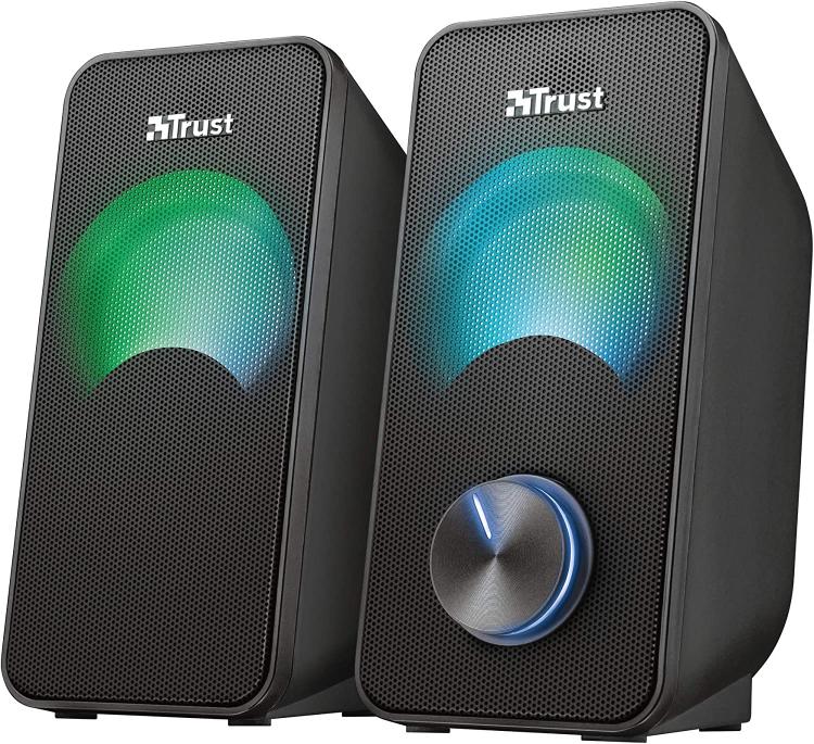 Trust Speaker Arys Rgb 2.0 Casse Pc Audio Set Altoparlanti Stereo Desktop Usb 6W