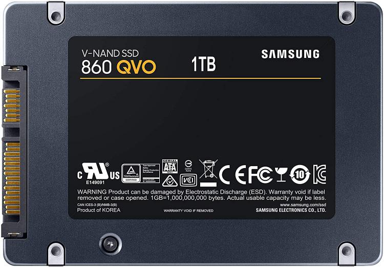 Samsung Hdd Ssd 2.5" Qvo 860 1Tb Mz-76Q1T0Bw Speicher Sata Samsung 860 Qvo Ssd