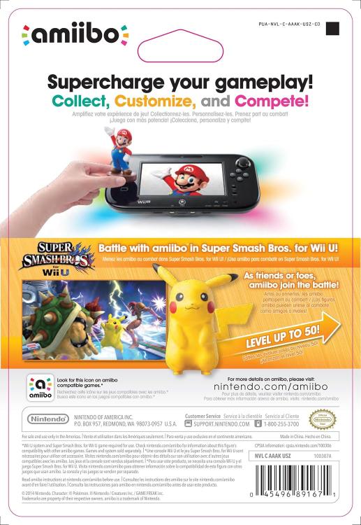 Amiibo Nintendo Super Smash Bros Collection - Pikachu Nr.10 Figur Pokemon Neu