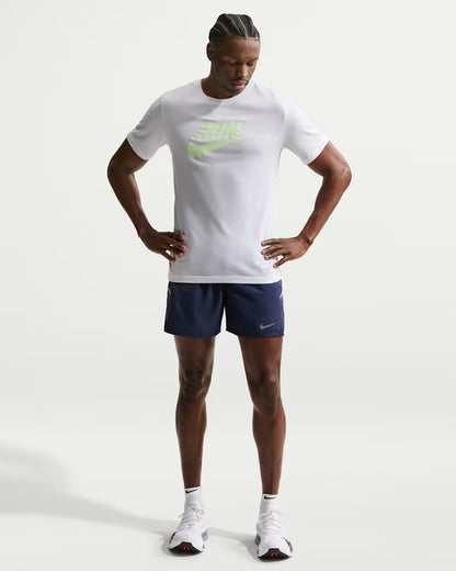 Nike Miler pantaloncino uomo da running Dri-FIT con slip integrati 13 cm IF2060-410 blu