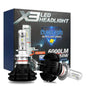 PAIR OF X3 LED HEADLIGHT H7 CREE 6500K 6000 LUMEN 12V XENON CAR HEADLIGHT BULBS