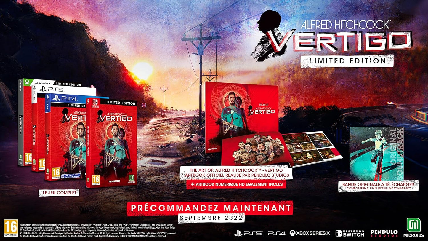 Alfred Hitchcock Vertigo Limited Edition PS4 Playstation 4 Italienisch Versiegelt