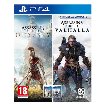 Assassin'S Creed Odyssey + Valhalla Double Pack Ps4 2 Giochi ITA Playstation 4