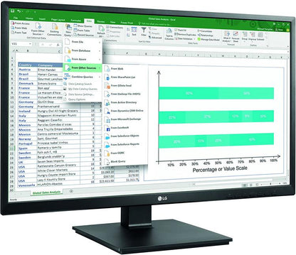 Lg Monitor 27" LED IPS Full HD neigbar 27Bk550Yb Multimedia DVI VGA PC