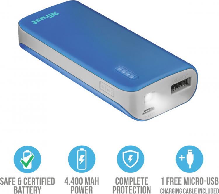 Tust-Urban Power Bank Externer Akku Tragbares Universal-Ladegerät 4400