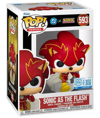 Funko Pop! Heroes DC X Sonic the Hedgehog – (593) Sonic als Flash Figur 9cm