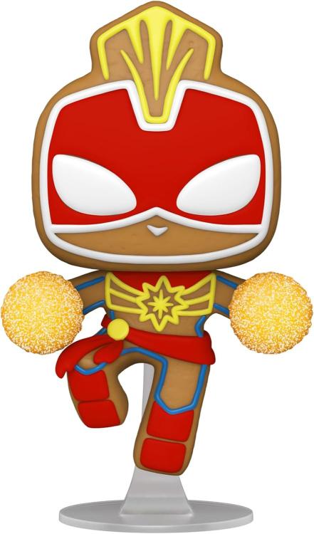 Funko Pop! Marvel Holiday (936) Lebkuchen Captain Marvel Vinyl-Figur 9 cm
