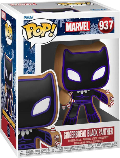 Funko Pop! Marvel Holiday – (937) Lebkuchen Black Panther Figur 9 cm