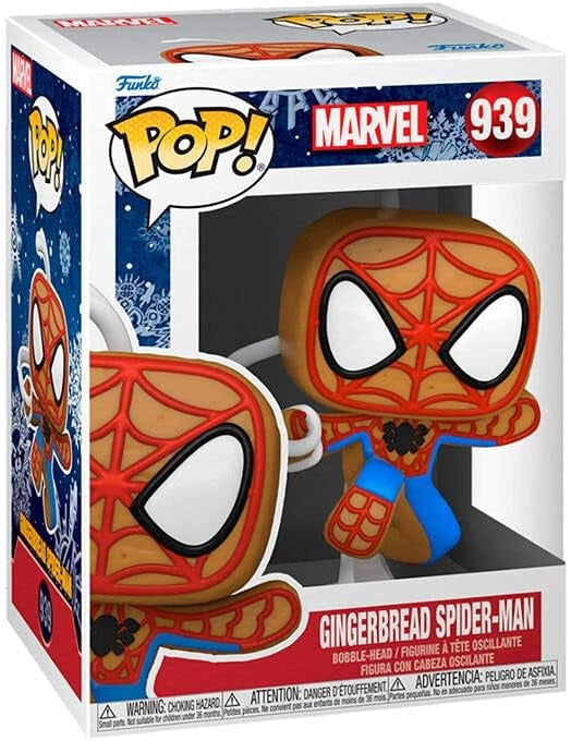 Funko Pop! Marvel Holiday (939) Gingerbread Spider-Man Vinyl Figure 9cm