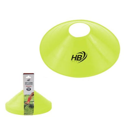 Satz mit 10 Hütchen für Fußballtraining