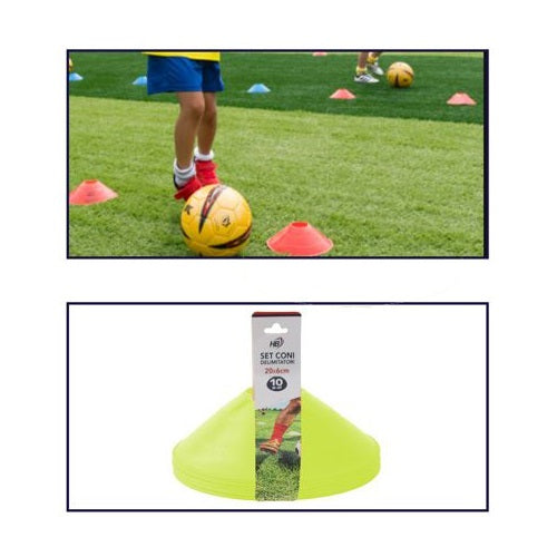 Satz mit 10 Hütchen für Fußballtraining