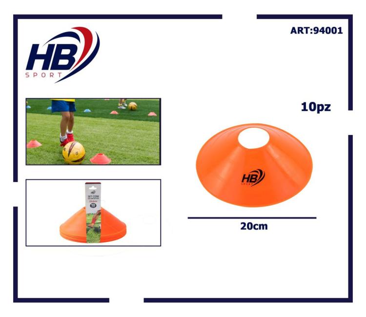 Set 10 Markierungshütchen Trainingshütchen Slalomhütchen für Fußballtraining Sport