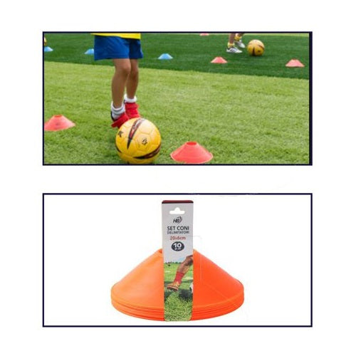 Set 10 Markierungshütchen Trainingshütchen Slalomhütchen für Fußballtraining Sport