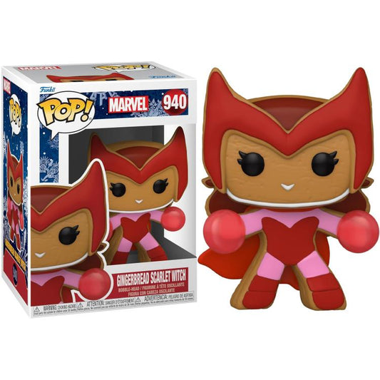 Funko Pop ! Marvel Holiday (940) Gingerbread Scarlet Witch Vinyl-Figur 9 cm