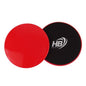 Pilates Fitness Yoga Sliding Discs Slider Gliding Disc Floor Red