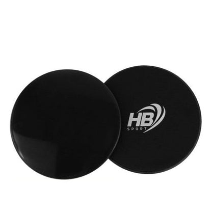 Pilates Fitness Yoga Sliding Discs Slider Disc Floor Blk