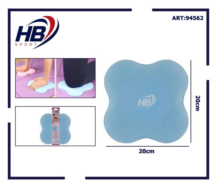 CUSCINETTO SOSTEGNO PER YOGA CUSCINO GINOCCHIO MANI POLSI FITNESS PILATES BLU