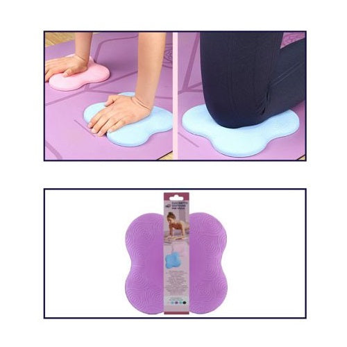 YOGA STÜTZKISSEN KNIE KISSEN HÄNDE HANDGELENKE FITNESS PILATES VIOLETT