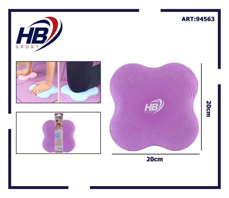 YOGA STÜTZKISSEN KNIE KISSEN HÄNDE HANDGELENKE FITNESS PILATES VIOLETT