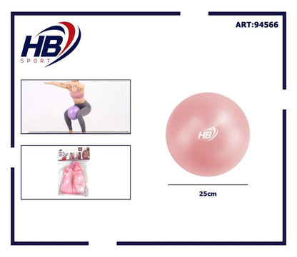 Fitball Miniball 25cm Yoga Gym Fitness Pilates Aerobic Bauchmuskeltraining - Rosa