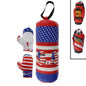 Boxing Gloves + Punching Bag 41cm for Kids Training Boxer Kick Box Set