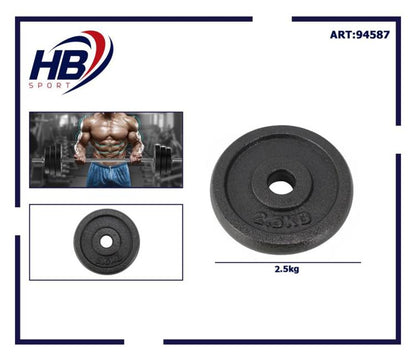 Hantelscheibe Hantel Ø 30 mm Gusseisen Fitnessstudio Bodybuilding 2,5 kg