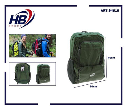 Multi-Pocket Rucksack für Damen und Herren, große Tasche, Reisen, Sport, Schule, Arbeit, PC | Grün