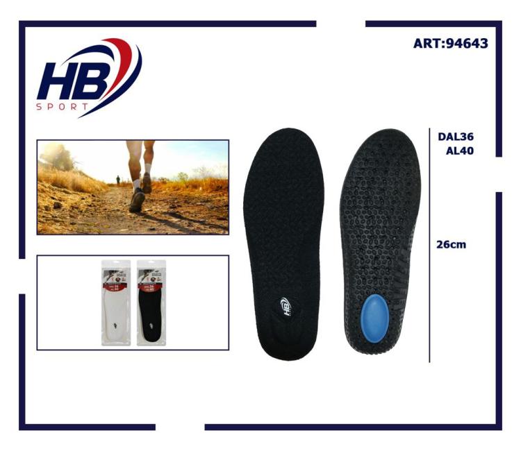 Hb Einlegesohlen Fußbett Damen Gummi Memory Pu Dämpfend Arbeit Sportlich Bequem