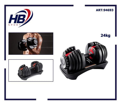 Einstellbares Hantel-Set mit variabler Gewichtsverstellung 0-24 kg