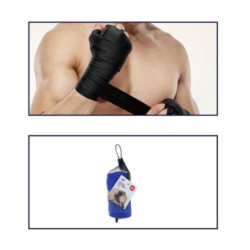 PAAR BOXBANDAGEN UNTERHANDSCHUHE BANDAGE KICKBOXEN MMA BOXEN BLAU