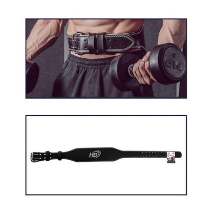 CINTURA SOLLEVAMENTO PESI CUOIO NERA ALLENAMENTO BODYBUILDING FASCIA LOMBARE |XL